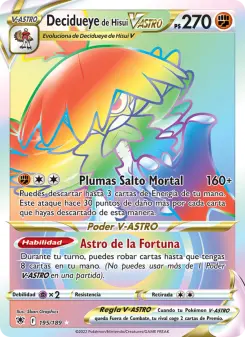 Decidueye de Hisui V-ASTRO, Resplandor Astral 195