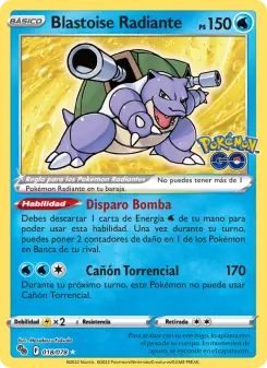 Blastoise Radiante, Pokémon GO 018