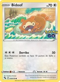 Bidoof, Pokémon GO 059