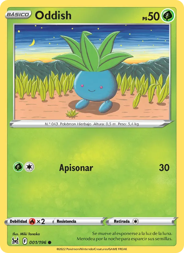 Oddish, Origen Perdido 001