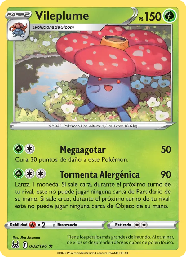 Vileplume, Origen Perdido 003