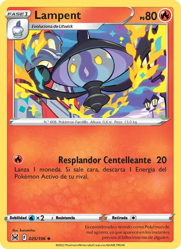 Lampent, Origen Perdido 025