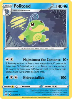 Politoed, Origen Perdido 032