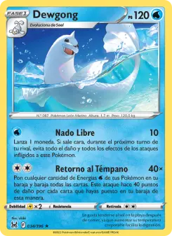 Dewgong, Origen Perdido 034