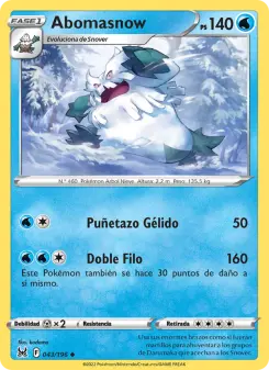 Abomasnow, Origen Perdido 043