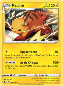 Raichu, Origen Perdido 053