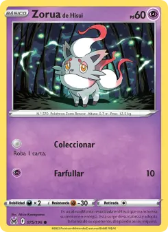 Zorua de Hisui, Origen Perdido 075