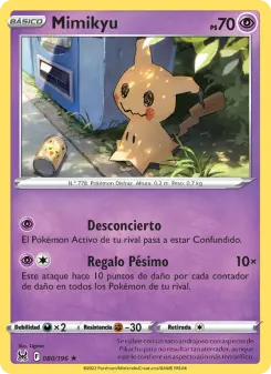 Mimikyu, Origen Perdido 080