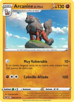 Arcanine de Hisui, Origen Perdido 084