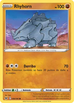 Rhyhorn, Origen Perdido 089