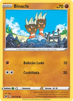 Binacle, Origen Perdido 106