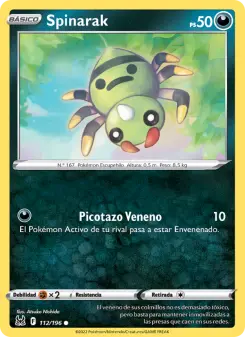Spinarak, Origen Perdido 112