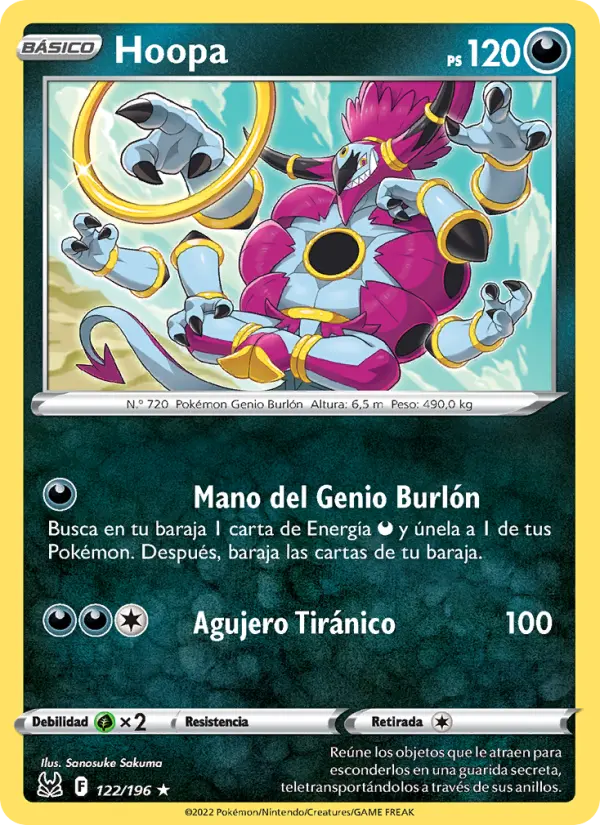 Hoopa, Origen Perdido 122