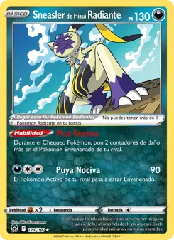 Sneasler de Hisui Radiante, Origen Perdido 123