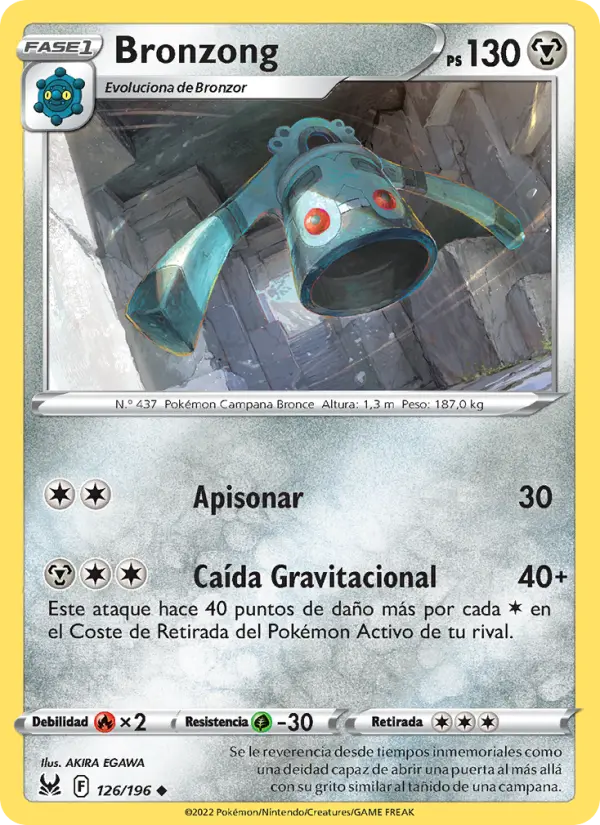 Bronzong, Origen Perdido 126