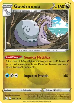 Goodra de Hisui, Origen Perdido 134
