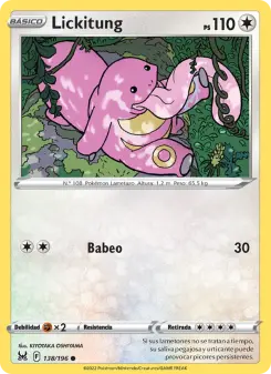Lickitung, Origen Perdido 138