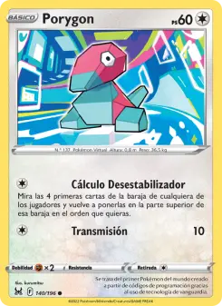Porygon, Origen Perdido 140
