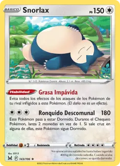 Snorlax, Origen Perdido 143