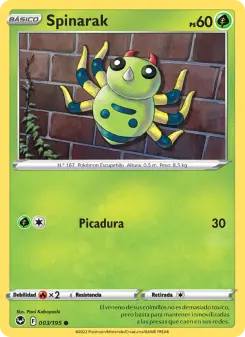 Spinarak, Tempestad Plateada 003