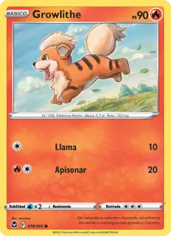 Growlithe, Tempestad Plateada 019