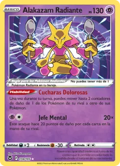 Alakazam Radiante, Tempestad Plateada 059