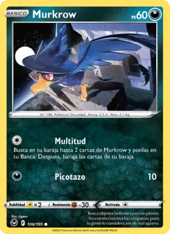 Murkrow, Tempestad Plateada 106