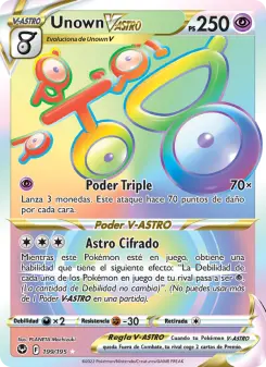 Unown V-ASTRO, Tempestad Plateada 199
