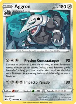 Aggron, Cenit Supremo 089