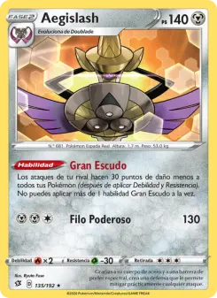 Aegislash, Choque Rebelde 135