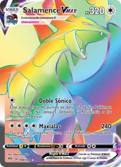 Salamence VMAX, Oscuridad Incandescente 194