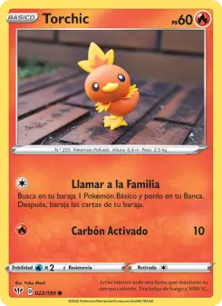 Torchic, Oscuridad Incandescente 22