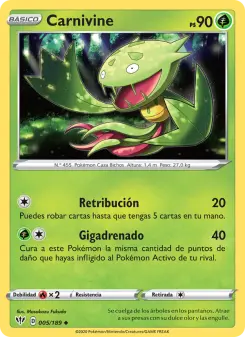 Carnivine, Oscuridad Incandescente 5