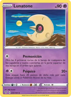 Lunatone, Oscuridad Incandescente 72