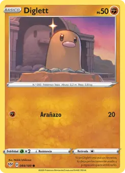 Diglett, Oscuridad Incandescente 84