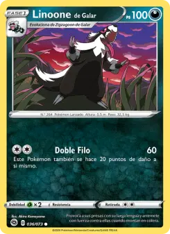 Linoone de Galar, Camino de Campeones 36