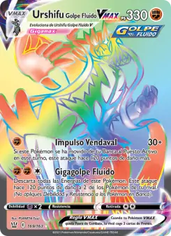Urshifu Golpe Fluido VMAX, Estilos de Combate 169