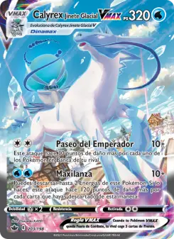 Calyrex Jinete Glacial VMAX, Reinado Escalofriante 203