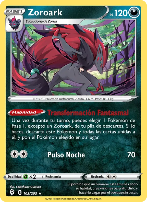 Zoroark, Cielos Evolutivos 103