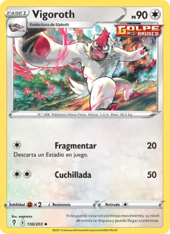 Vigoroth, Cielos Evolutivos 130