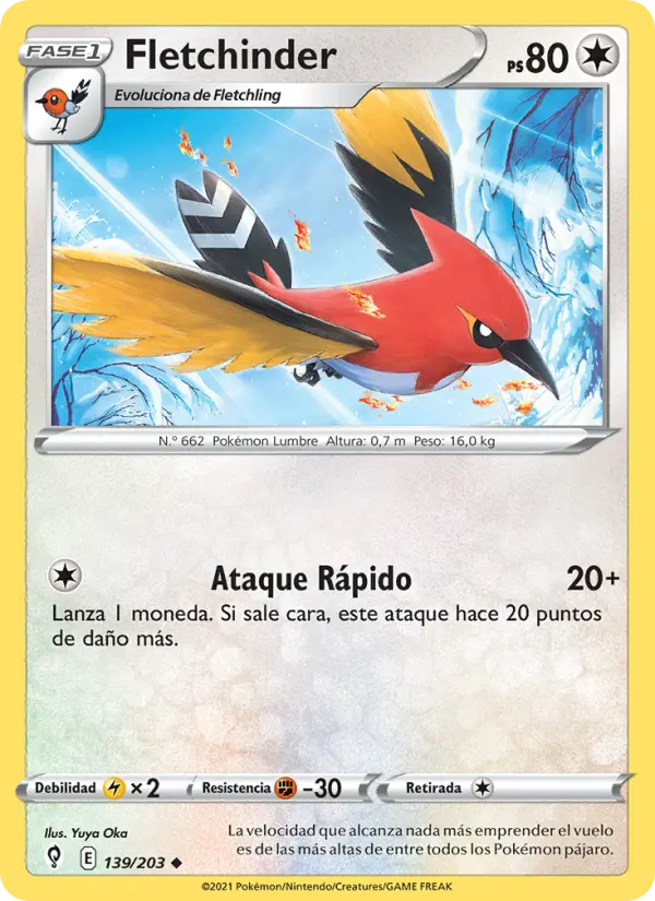 Fletchinder, Cielos Evolutivos 139