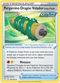 Pergamino Dragón Volador Golpe Fluido, Cielos Evolutivos 153