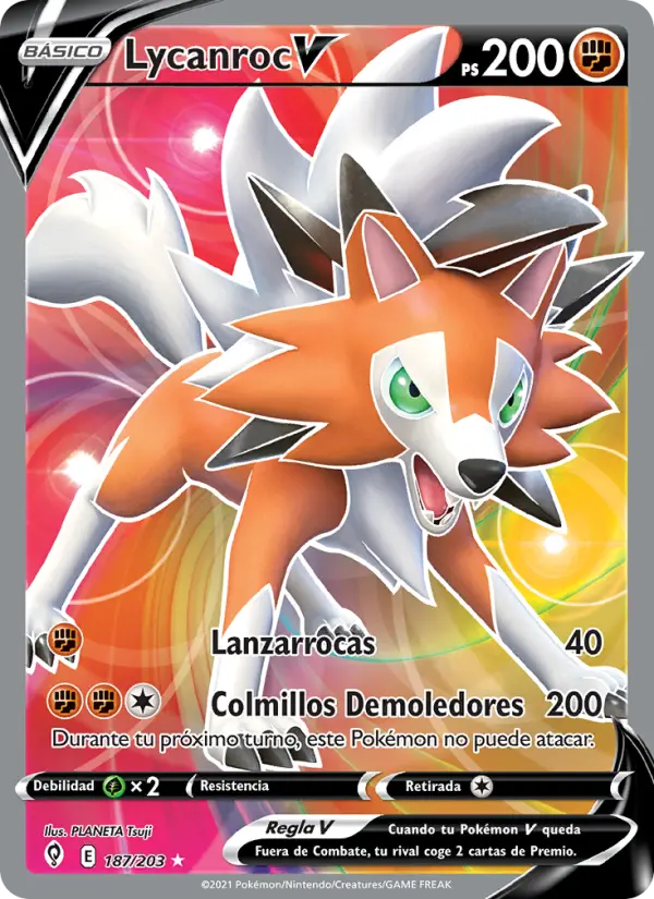 Lycanroc V, Cielos Evolutivos 187