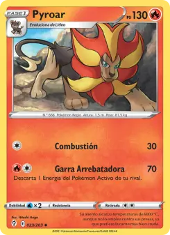 Pyroar, Cielos Evolutivos 23