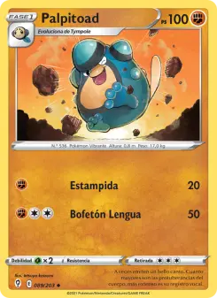 Palpitoad, Cielos Evolutivos 89