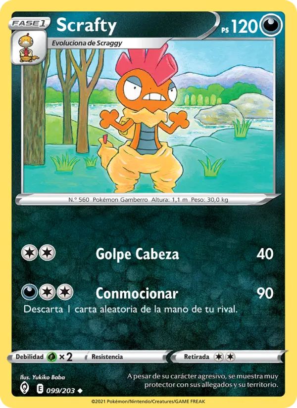Scrafty, Cielos Evolutivos 99
