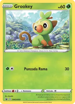 Grookey, Cartas de promoción ESES SWSH001