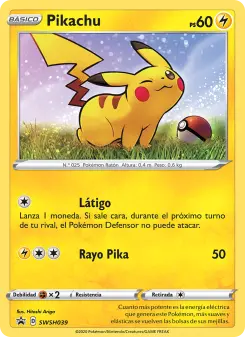 Pikachu, Cartas de promoción ESES SWSH039