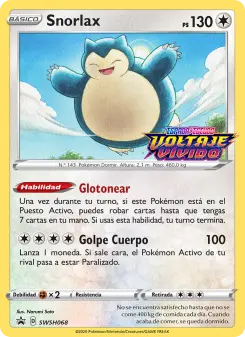 Snorlax, Cartas de promoción ESES SWSH068