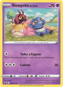 Slowpoke de Galar, Cartas de promoción ESES SWSH126